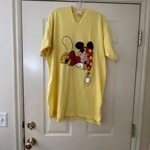 Vintage Yellow Disney Shirt – Classic Character Graphic T-Shirt, Retro Style